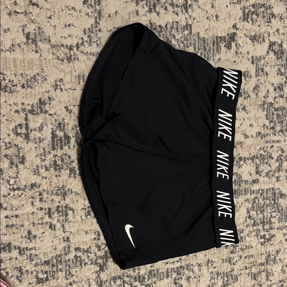Nike Black Training Shorts with White Logo